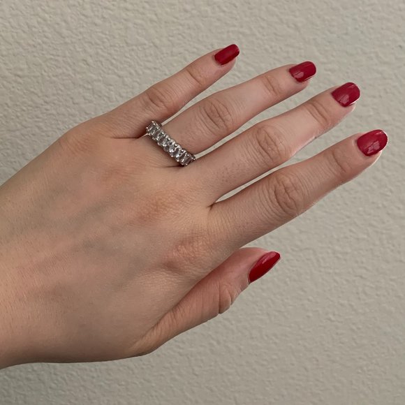 925 silver ring with cubic zirconia - Picture 4 of 6